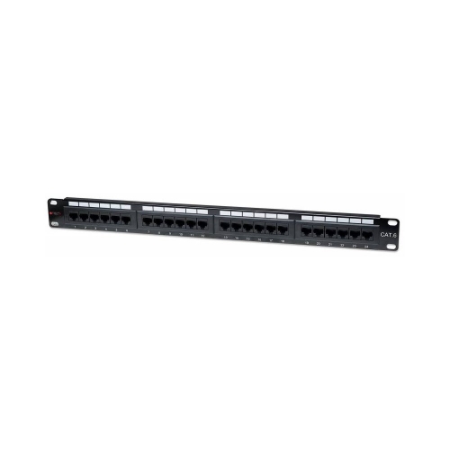 Patch Panel Utp Cat6 24-portowy 1u